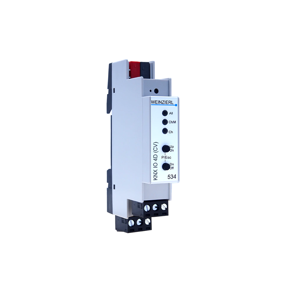 KNX IO 534 CV LED dimming actuator, 4 channels, 12/24VDC, max. 6A/channel, 1 HP